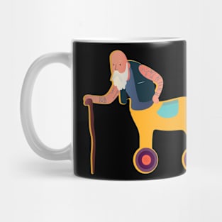 Sagittarius zodiac horse grandpa funny Mug